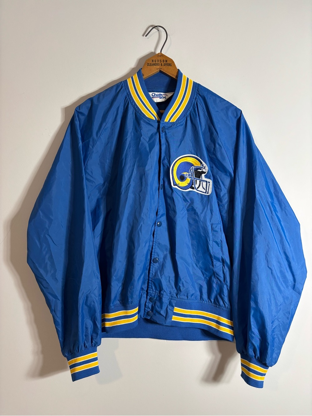 Vtg Chalk Line Los Angeles Rams Varsity Jacket Shell XL USA